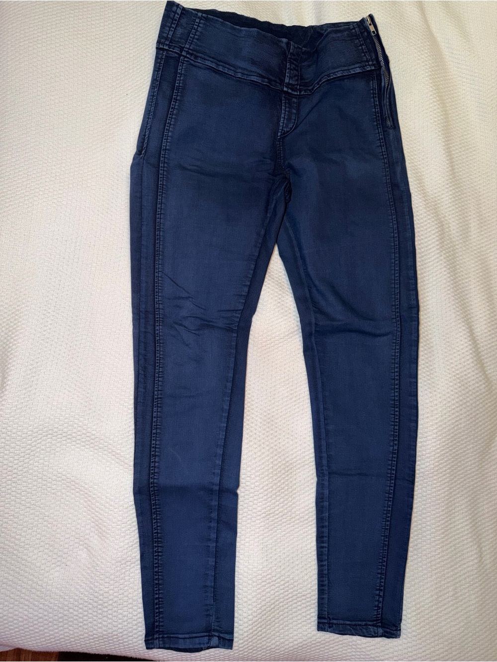 High-Rise Dark Navy Stretch Jeggings for Women